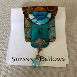 Hand Painted Silk Pin